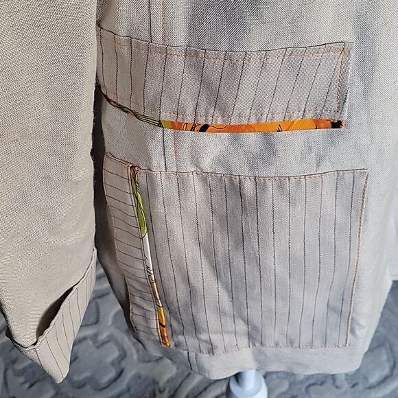 Harve Benard by Benard Holtzman Women's Linen Jacket Size US 8 - Picture 6 of 13